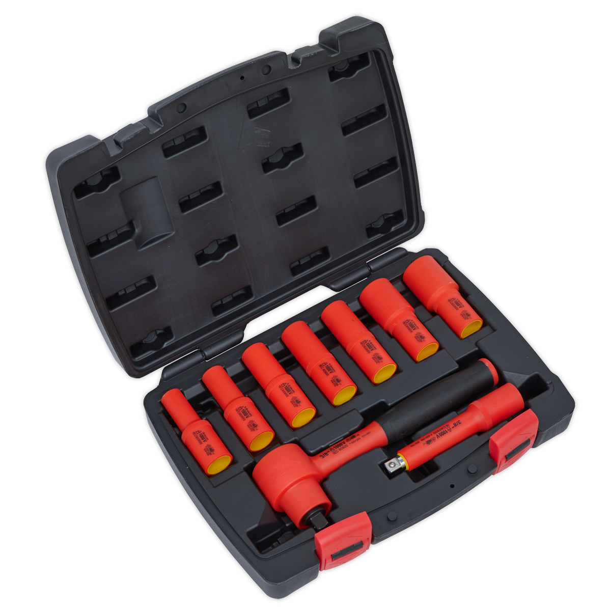 Sealey Premier Insulated Socket Set 3/8"Sq Drive 9pc - VDE Approved AK7942