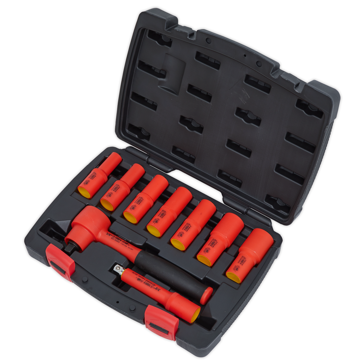 Sealey Premier Insulated Socket Set 3/8"Sq Drive 9pc - VDE Approved AK7942