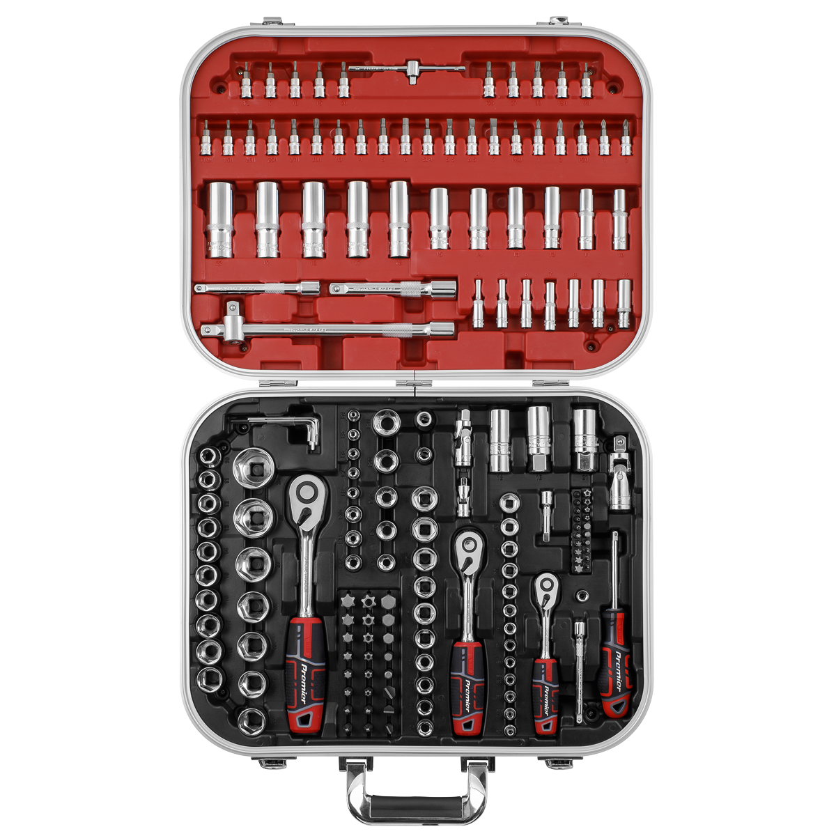 Sealey Premier Socket Set 1/4", 3/8" & 1/2"Sq Drive 172pc AK7981