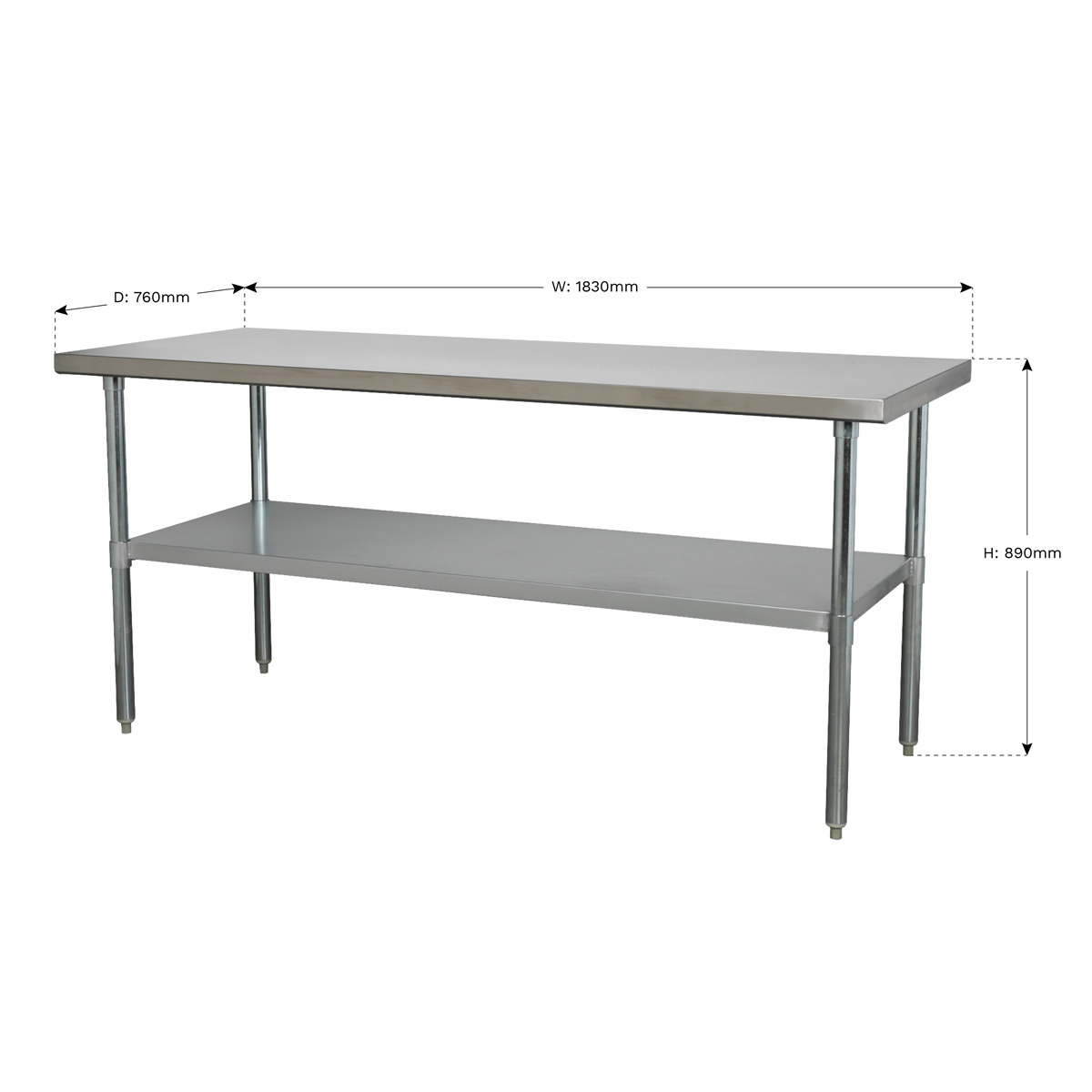 Sealey Stainless Steel Workbench 1.8m AP1872SS