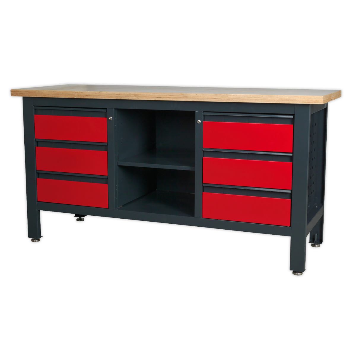 Sealey Workbench with 6 Drawers & Open Storage AP1905D
