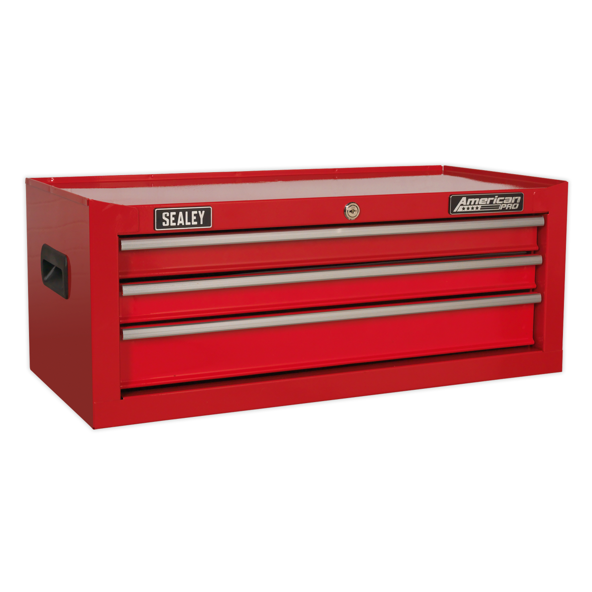 Sealey American PRO® Topchest, Mid-Box Tool Chest & Rollcab Stack 14 Drawer - Red AP22STACK