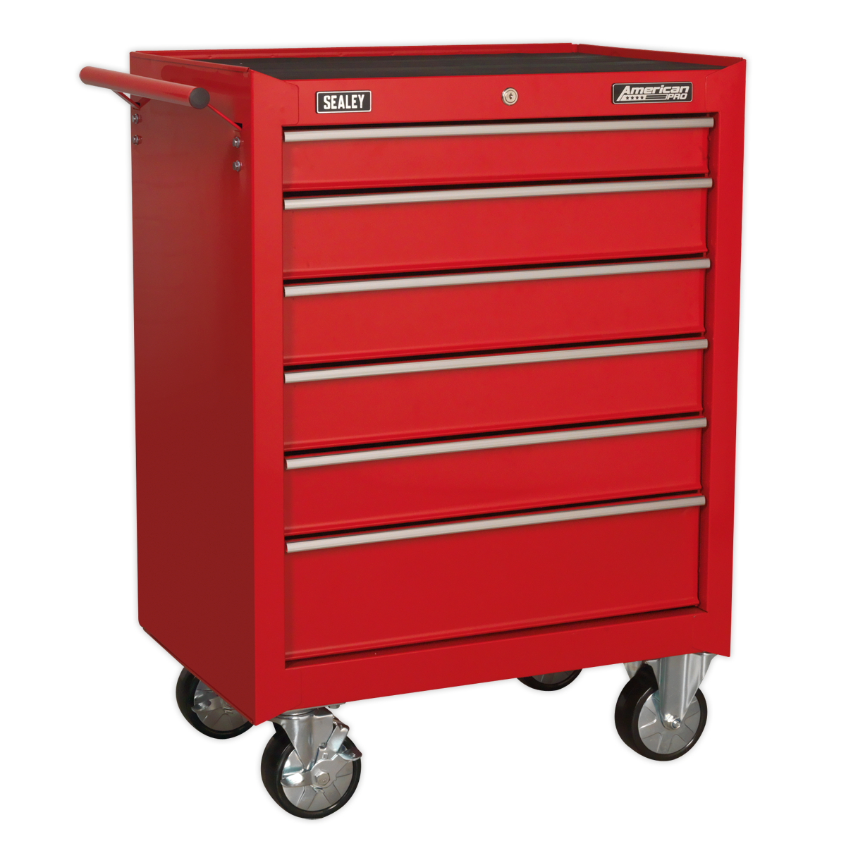 Sealey American PRO® Topchest, Mid-Box Tool Chest & Rollcab Stack 14 Drawer - Red AP22STACK