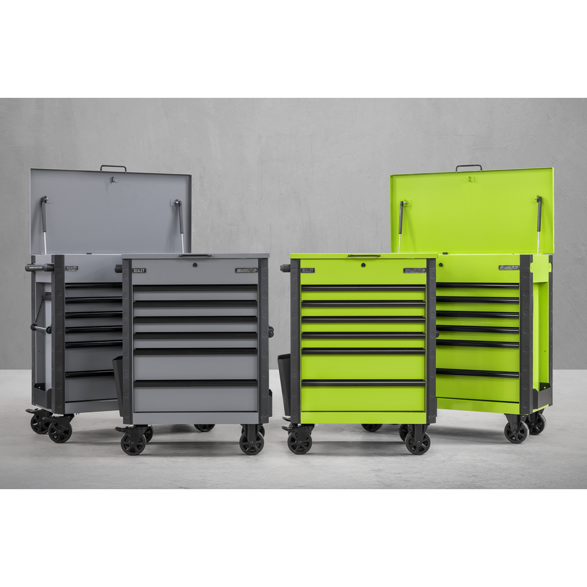 Sealey Superline Pro® Tool Trolley 6 Drawer - Green AP266HV