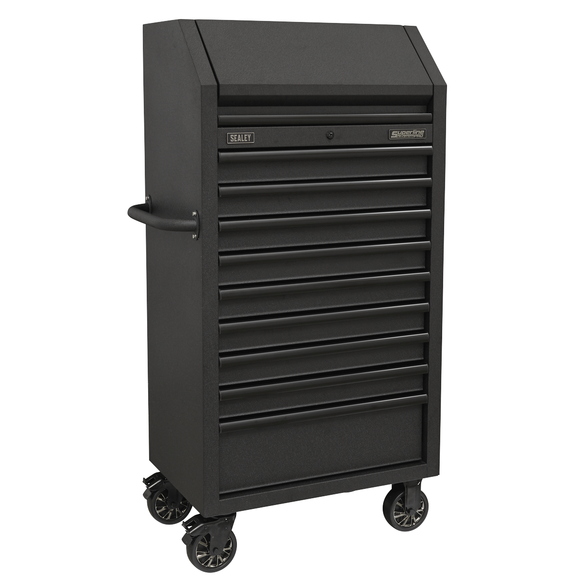 Sealey Superline PRO® Black Edition Tower Cabinet with 9 Soft Close Drawers & Power Bar 690mm AP2709BE