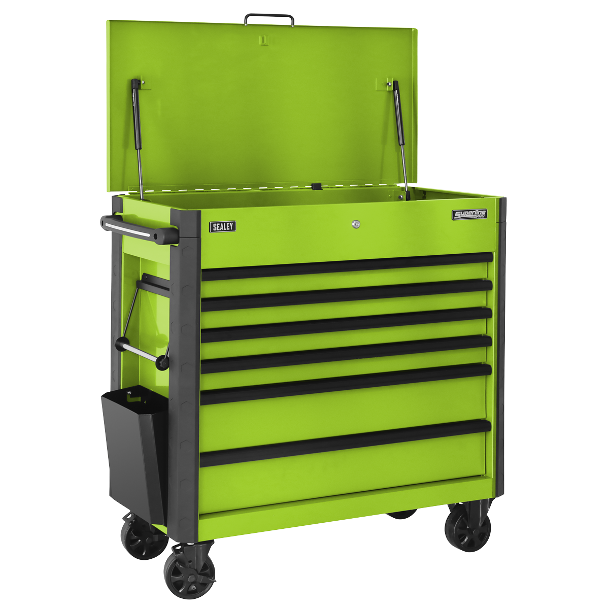 Sealey Tool Trolley 6 Drawer - Green AP366HV