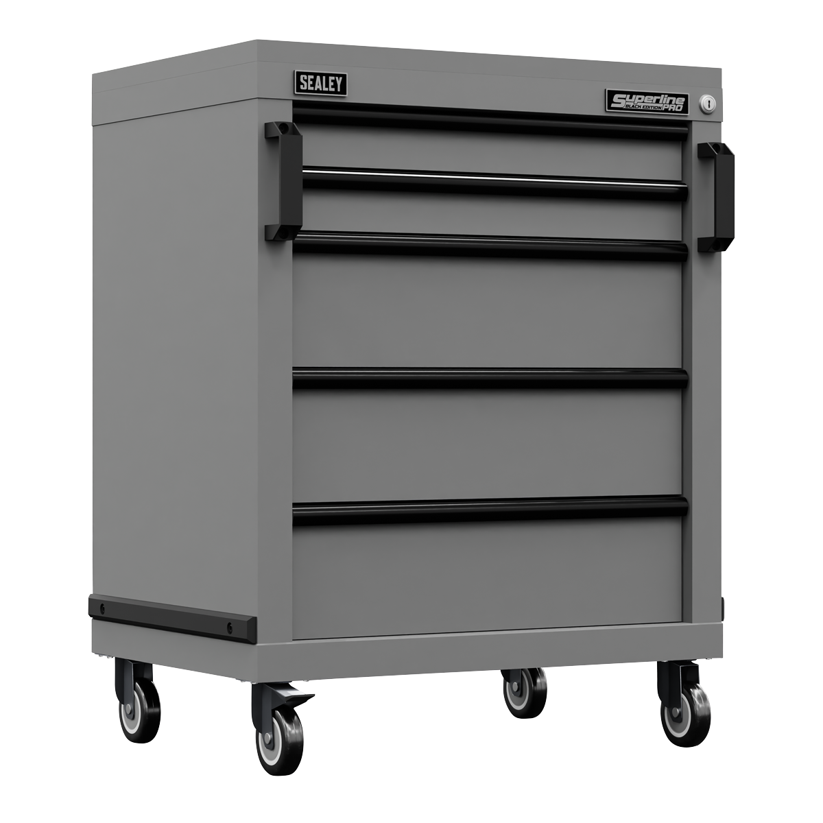 Sealey Superline PRO® Black Edition Modular Mobile Cabinet 5 Drawer 650mm APMS34BE