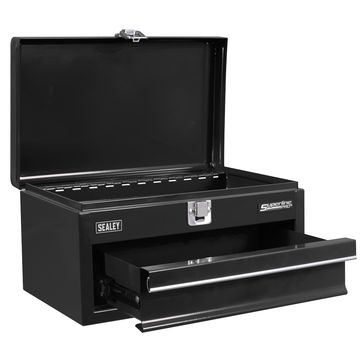 Sealey Superline Pro® Mini Toolbox with Drawer - Black APMTB2
