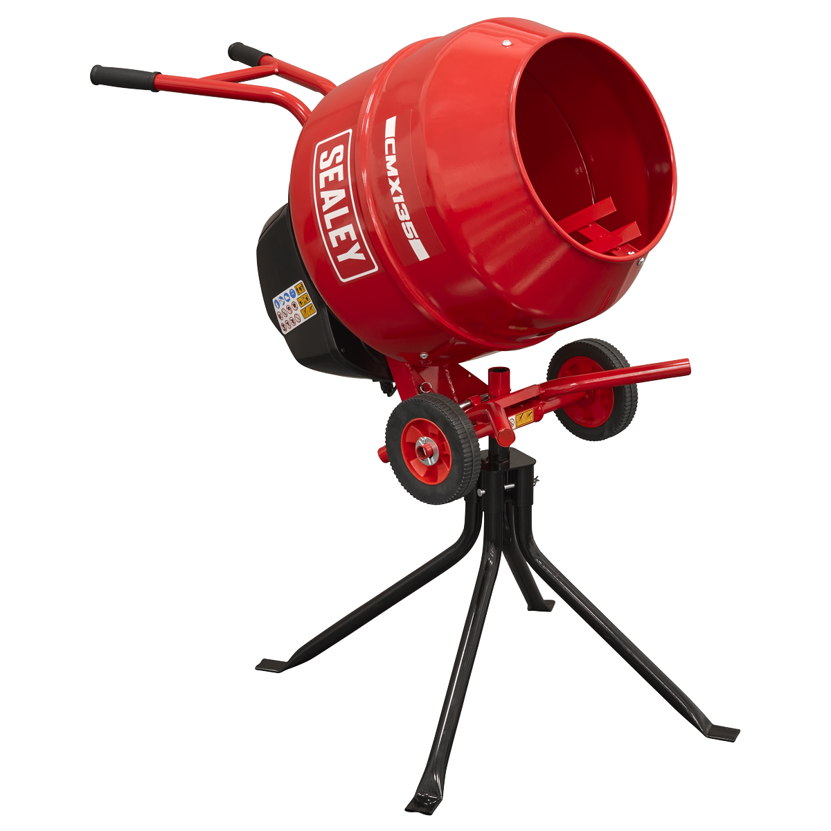 Sealey 135L Cement Mixer with Stand 550W CMX135
