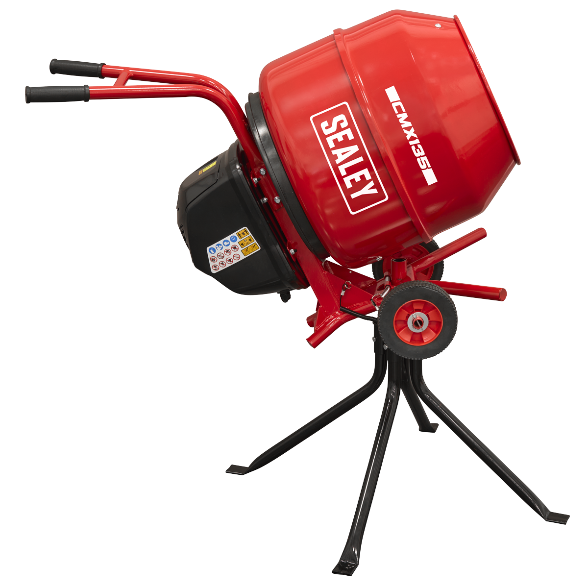 Sealey 135L Cement Mixer with Stand 550W CMX135