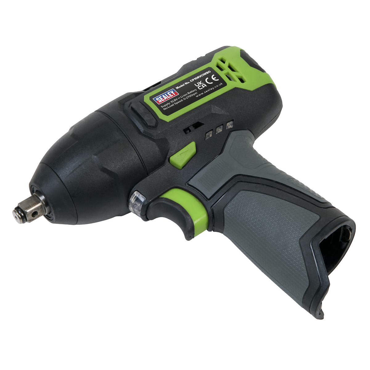 Sealey SV10.8 Series 3/8"Sq Drive Cordless Impact Wrench Kit 10.8V 2Ah CP108VCIW