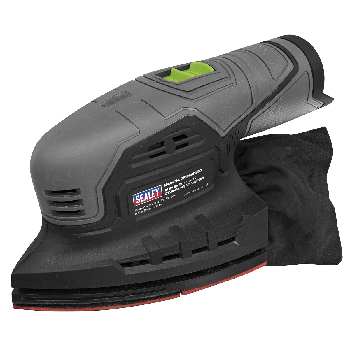 Sealey SV10.8 Series 150mm Cordless Detail Sander 10.8V - Body Only CP108VDSBO