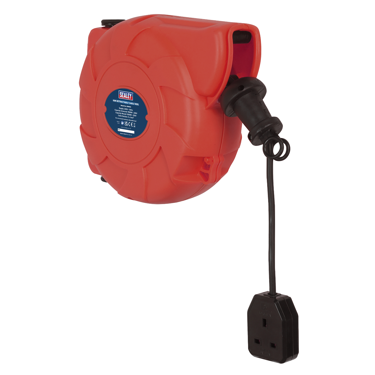Sealey 10m Retractable Cable Reel System 1 x 230V CRM101
