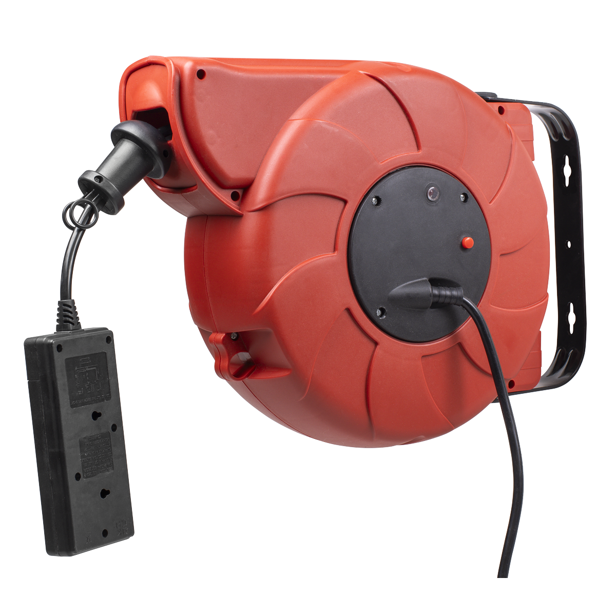 Sealey Cable Reel System Retractable 15m 2 x 230V Socket CRM15