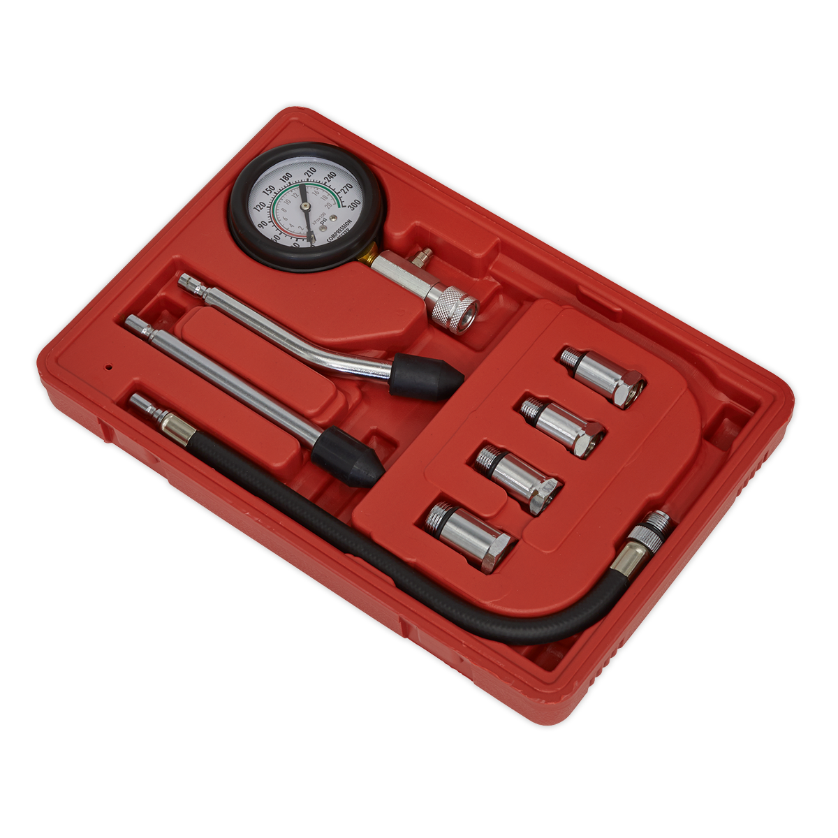 Sealey Petrol Engine Compression Test Kit 8pc CT955