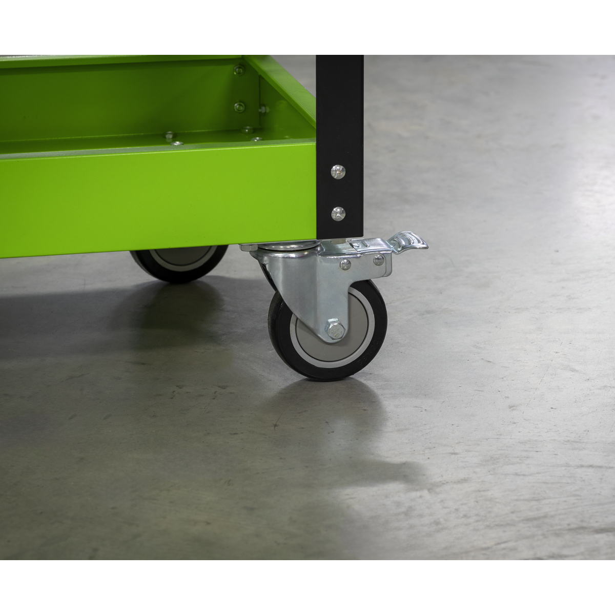 Sealey Superline PRO® Heavy-Duty Workshop Trolley 3-Level - Hi-Vis Green CX110HV