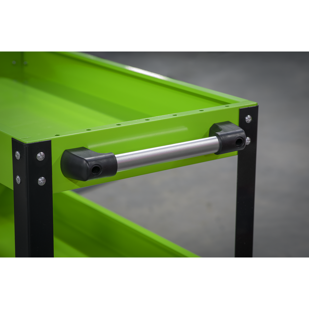 Sealey Superline PRO® Heavy-Duty Workshop Trolley 3-Level - Hi-Vis Green CX110HV