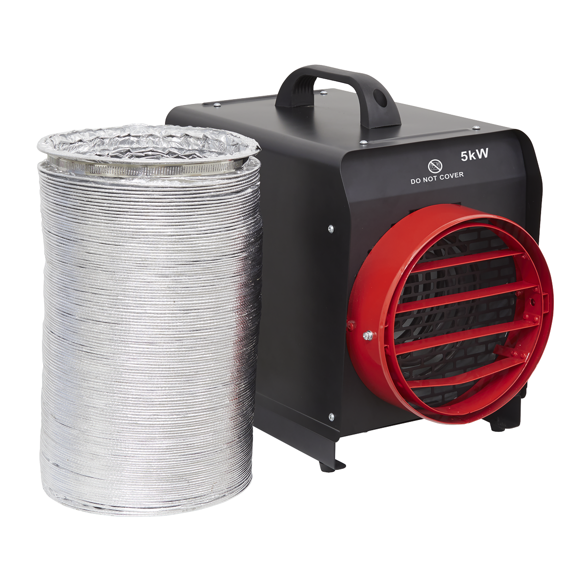 Sealey Industrial Fan Heater with Ducting 5kW/400V DEH5001