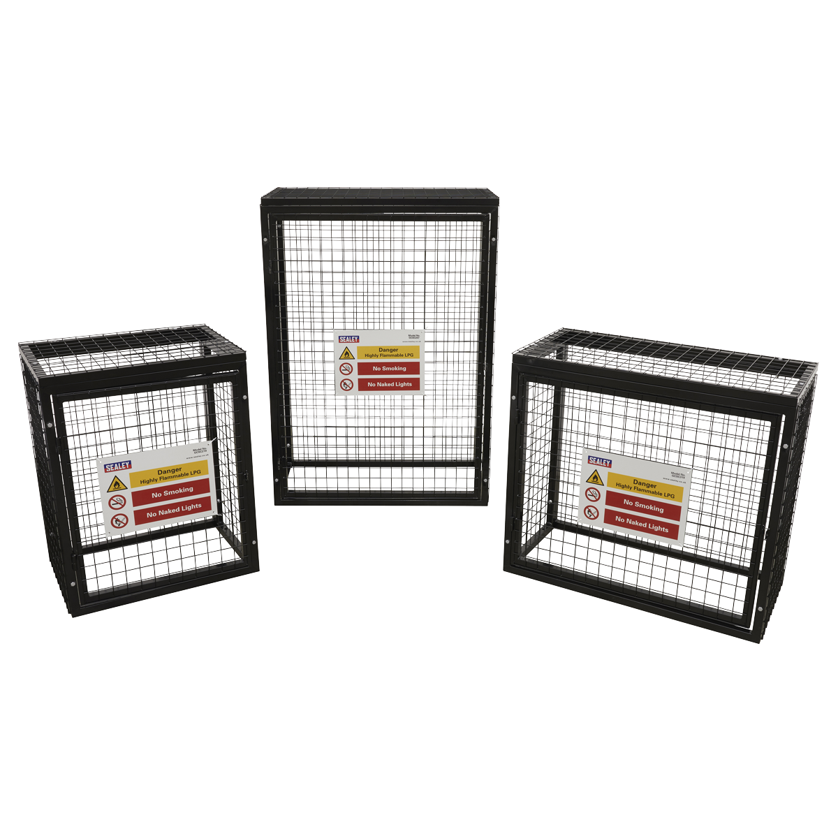 Sealey Gas Cylinder Safety Cage - 3 x 19kg GCSC319