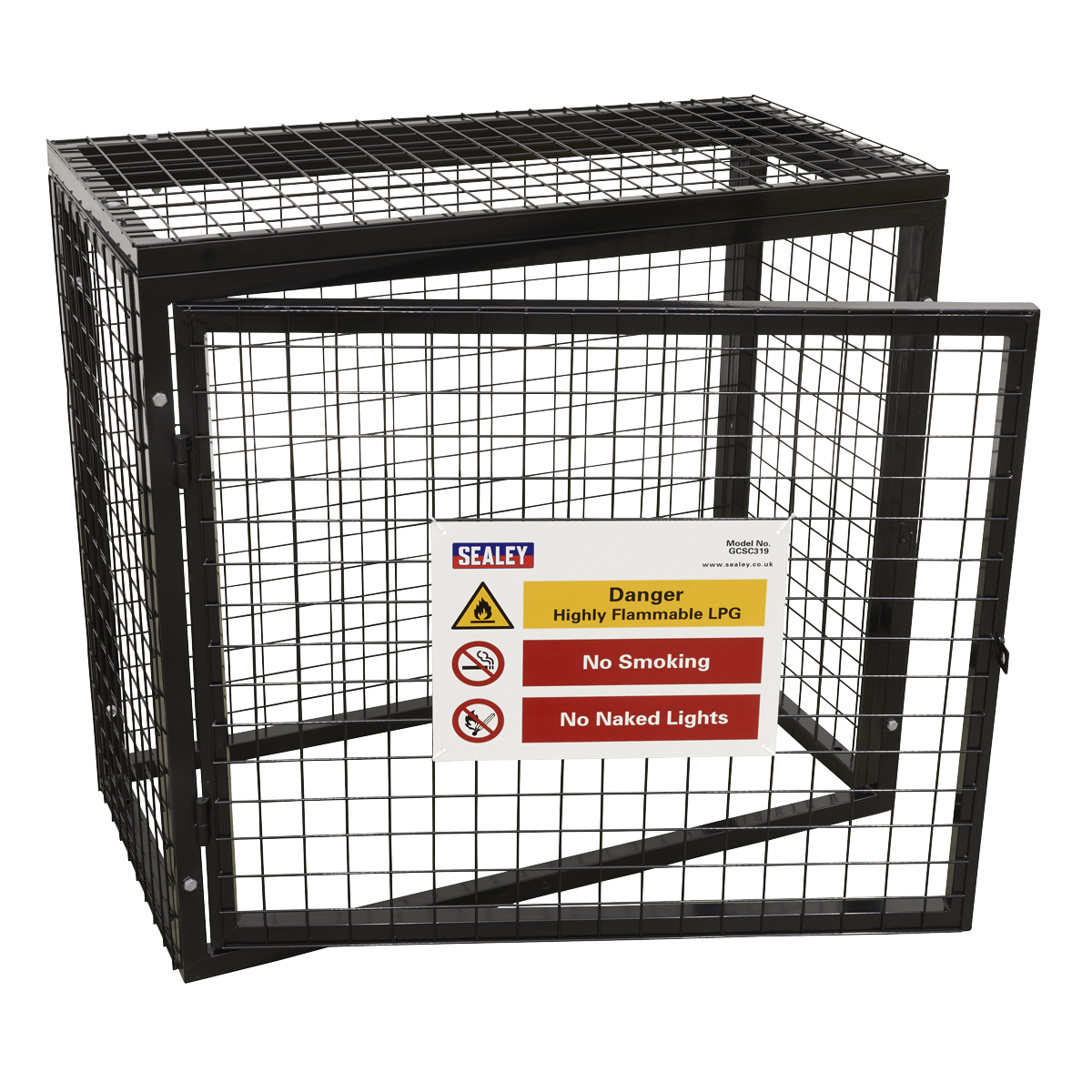 Sealey Gas Cylinder Safety Cage - 3 x 19kg GCSC319