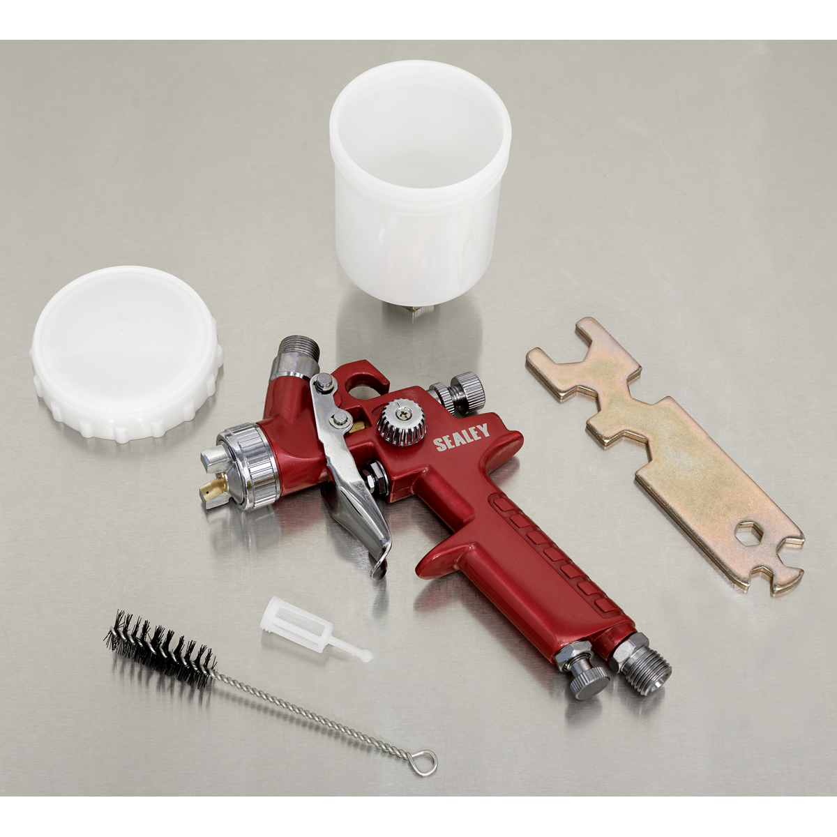 Sealey Workshop Series HVLP Gravity Feed Touch-Up Spray Gun 0.8mm Set-Up HVLP731