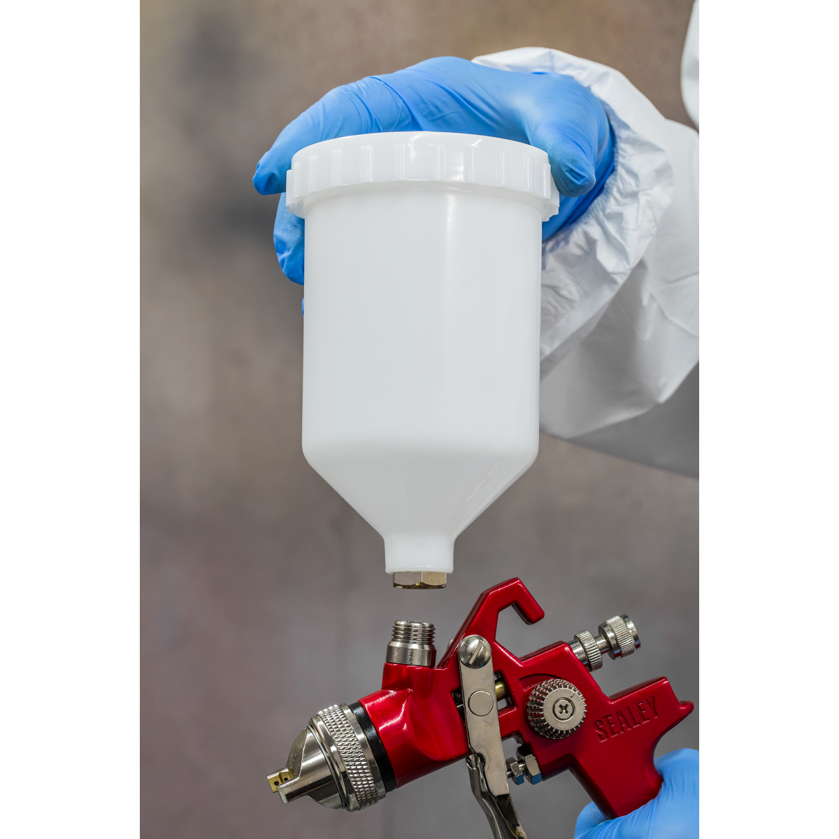 Sealey Workshop Series HVLP Gravity Feed Spray Gun 1.3mm Set-Up HVLP741