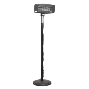 Sealey Infrared Quartz Patio Heater with Telescopic Floor Stand 2000W/230V IFSH2003