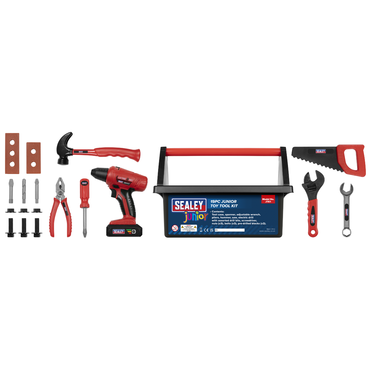 Sealey Junior Toy Tool Set 19pc JTK1