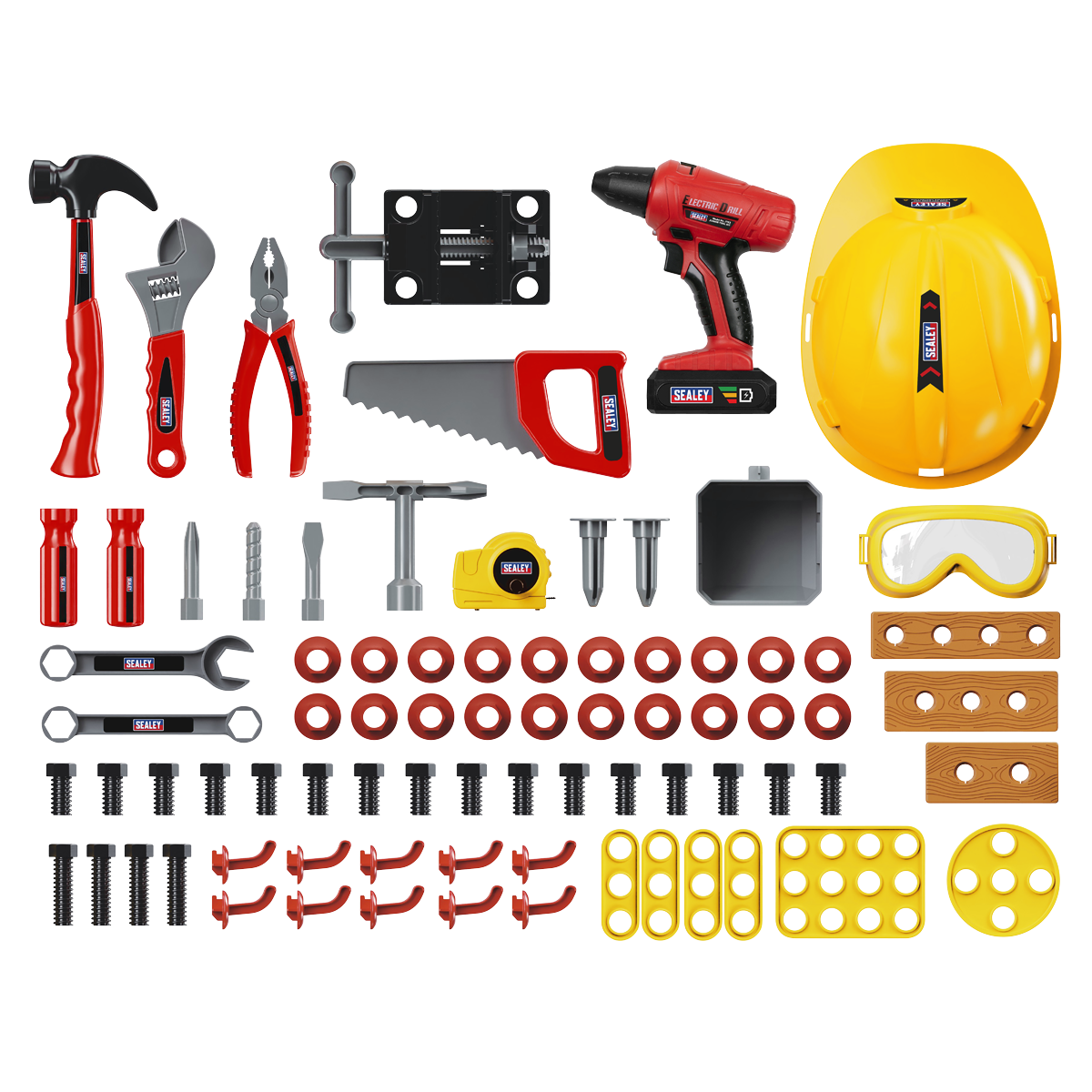 Sealey Junior Toy Tool Kit with Workbench 90pc JTK2