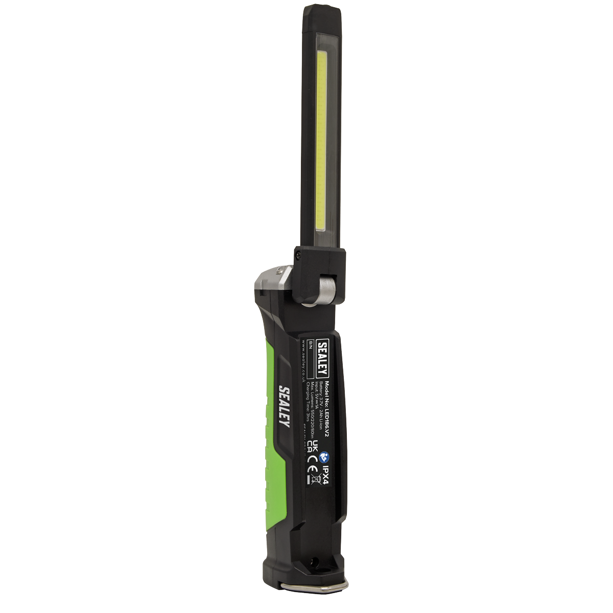 Sealey Rechargeable Slim Folding Inspection Light 6W COB LED & 1W SMD LED Lithium-ion LED186