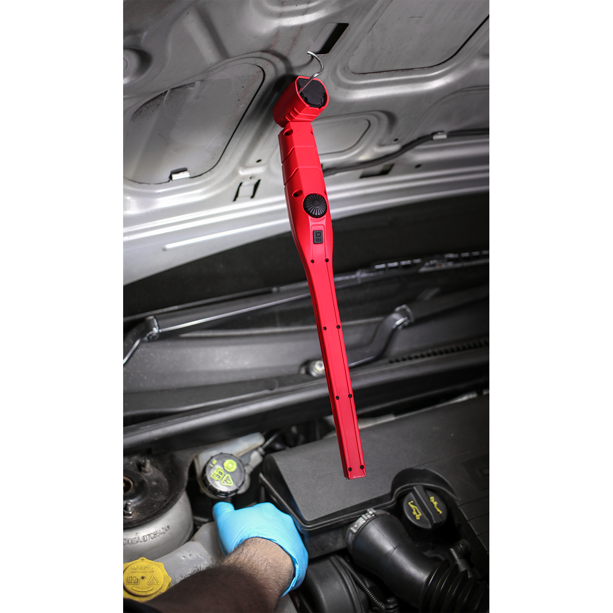 Sealey Rechargeable 360° Slim Inspection Light 8W & 1W SMD LED - Red LED3604R