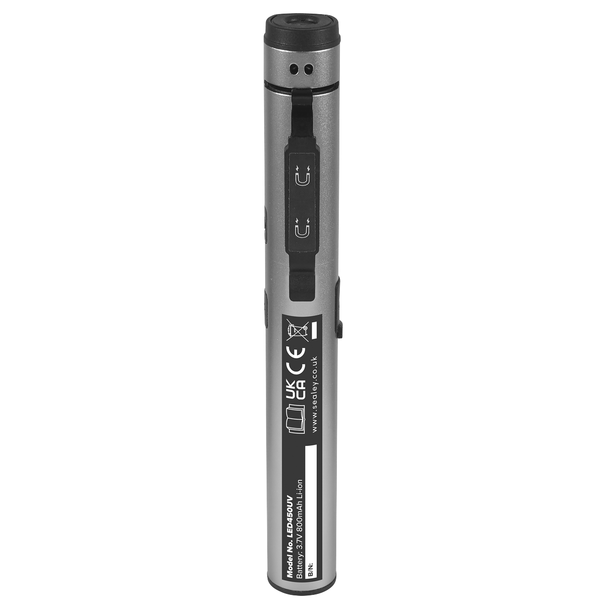 Sealey Rechargeable UV Penlight Torch with Laser Pointer 5W COB & 3W SMD LED LED450UV