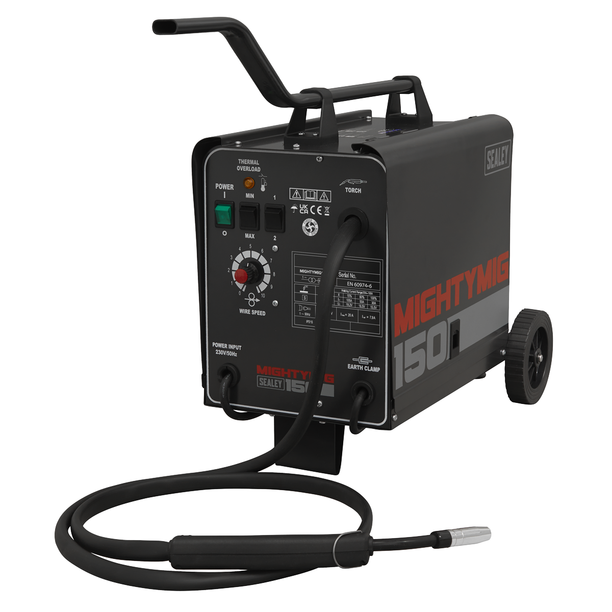 Sealey Professional Gas/Gasless MIG Welder 150A 230V MIGHTYMIG150