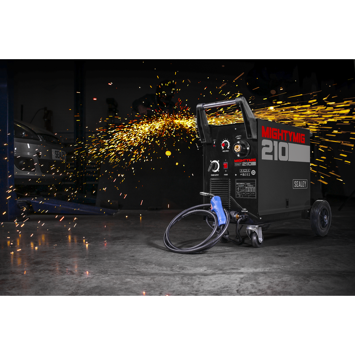 Sealey Professional Gas/Gasless MIG Welder with Euro Torch 210A MIGHTYMIG210