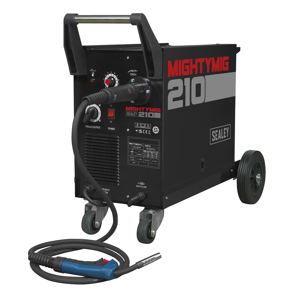 Sealey Professional Gas/Gasless MIG Welder with Euro Torch 210A MIGHTYMIG210