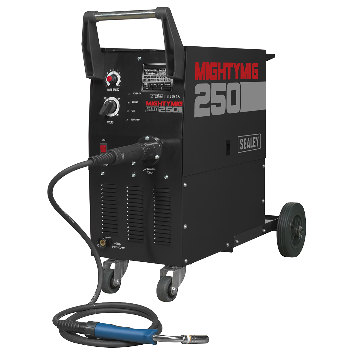 Sealey Professional Gas/Gasless MIG Welder with Euro Torch 250A MIGHTYMIG250