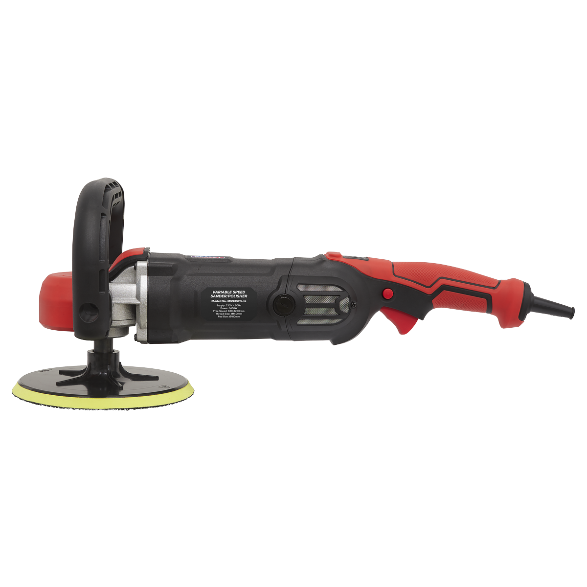Sealey 180mm Rotary Variable Speed Sander/Polisher 1400W/230V MS925PS