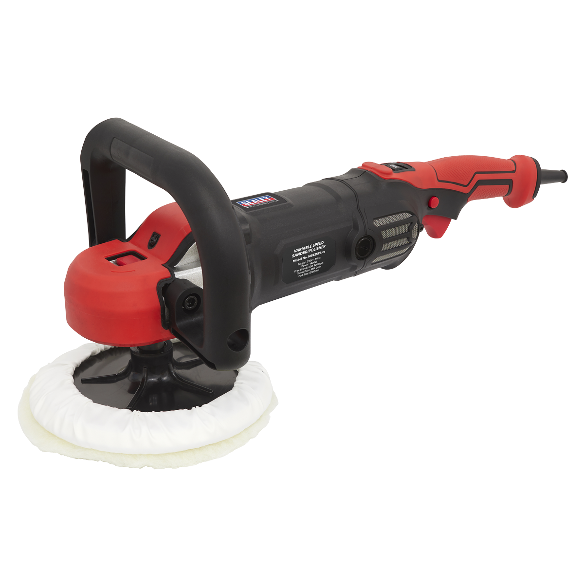Sealey 180mm Rotary Variable Speed Sander/Polisher 1400W/230V MS925PS
