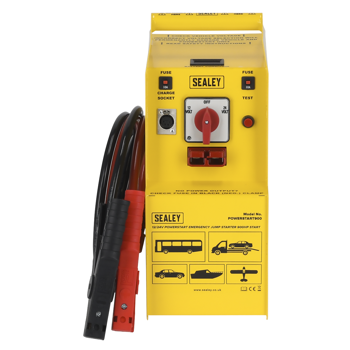 Sealey 12/24V Emergency Jump Starter 900hp Start POWERSTART900
