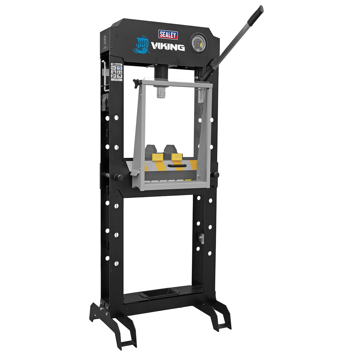 Sealey Viking Floor Type Air/Hydraulic Press with Sliding Ram and Foot Pedal 30 Tonne PPF301S