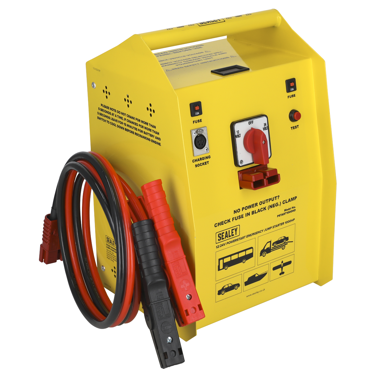 Sealey 12/24V Emergency Heavy-Duty Jump Starter 1000hp Start PSTART1000HD