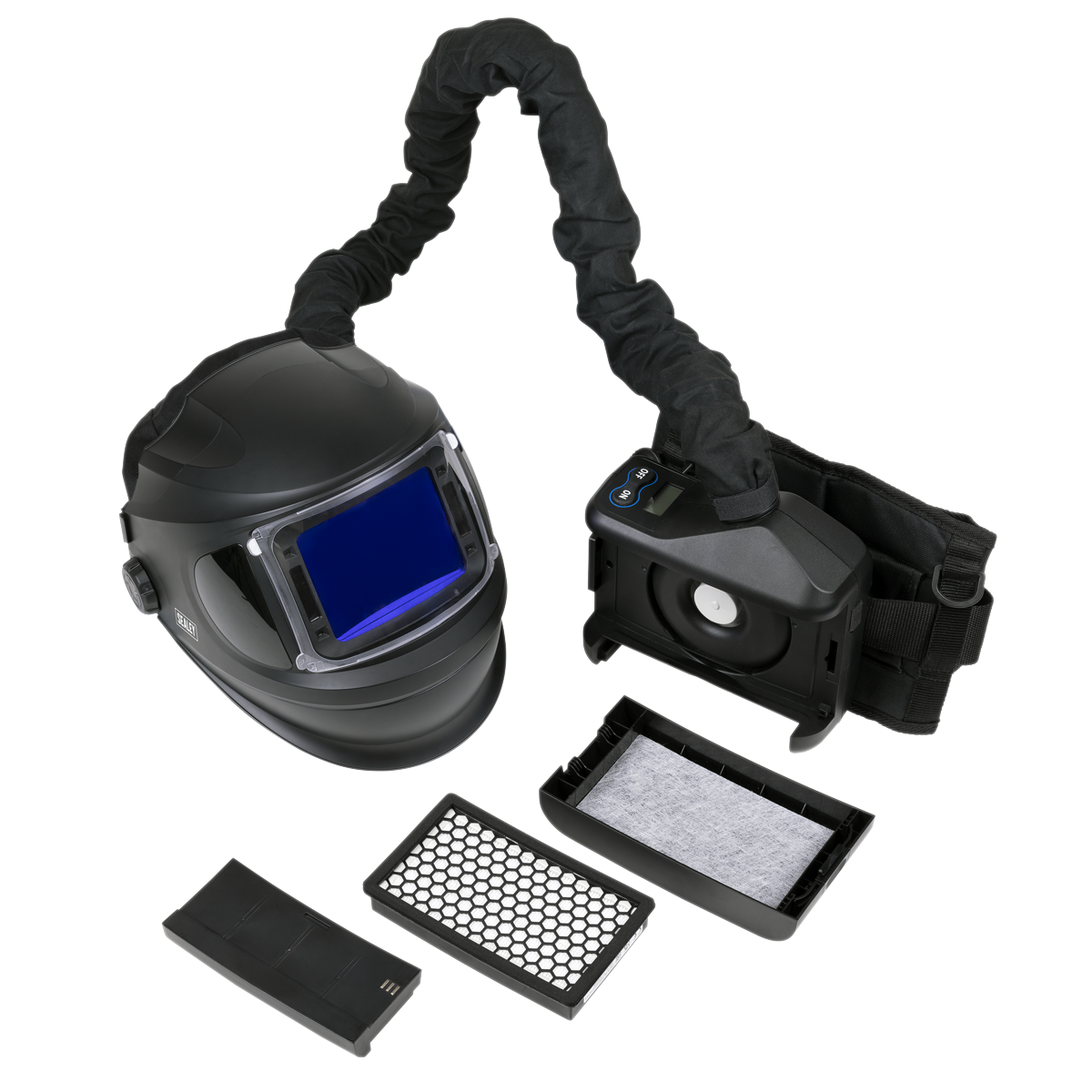 Sealey Auto Darkening Welding Helmet with TH3 Powered Air Purifying Respirator (PAPR) PWH618