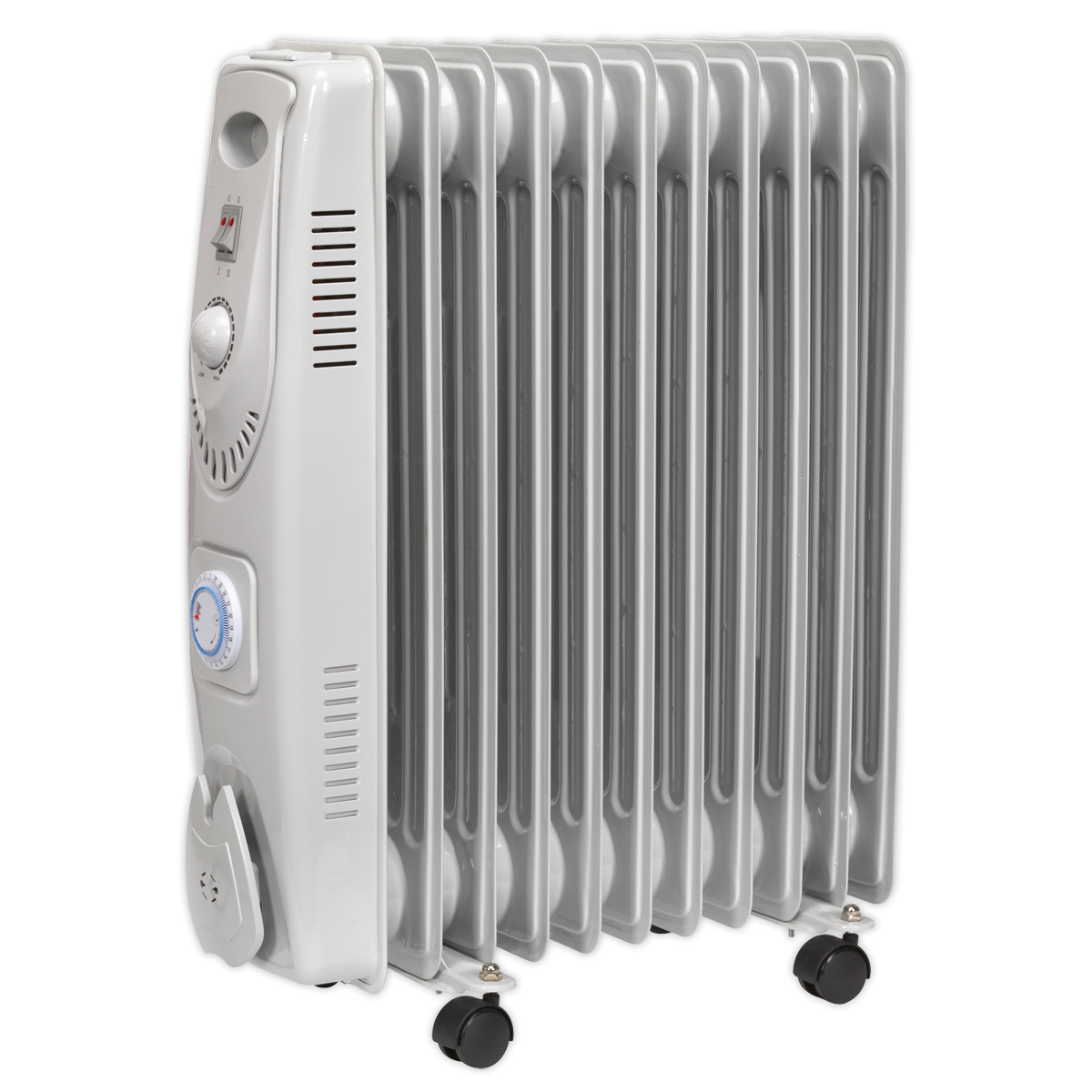 Sealey 11-Element Oil Filled Radiator with Timer 2500W/230V RD2500T