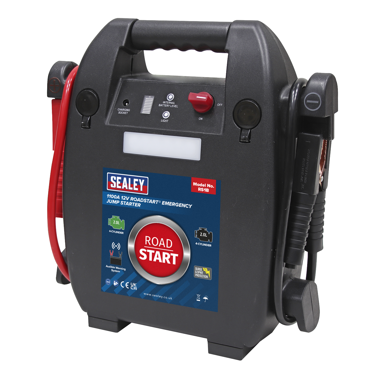 Sealey RoadStart® 12V Emergency 4-Cylinder Jump Starter 2L RS1B