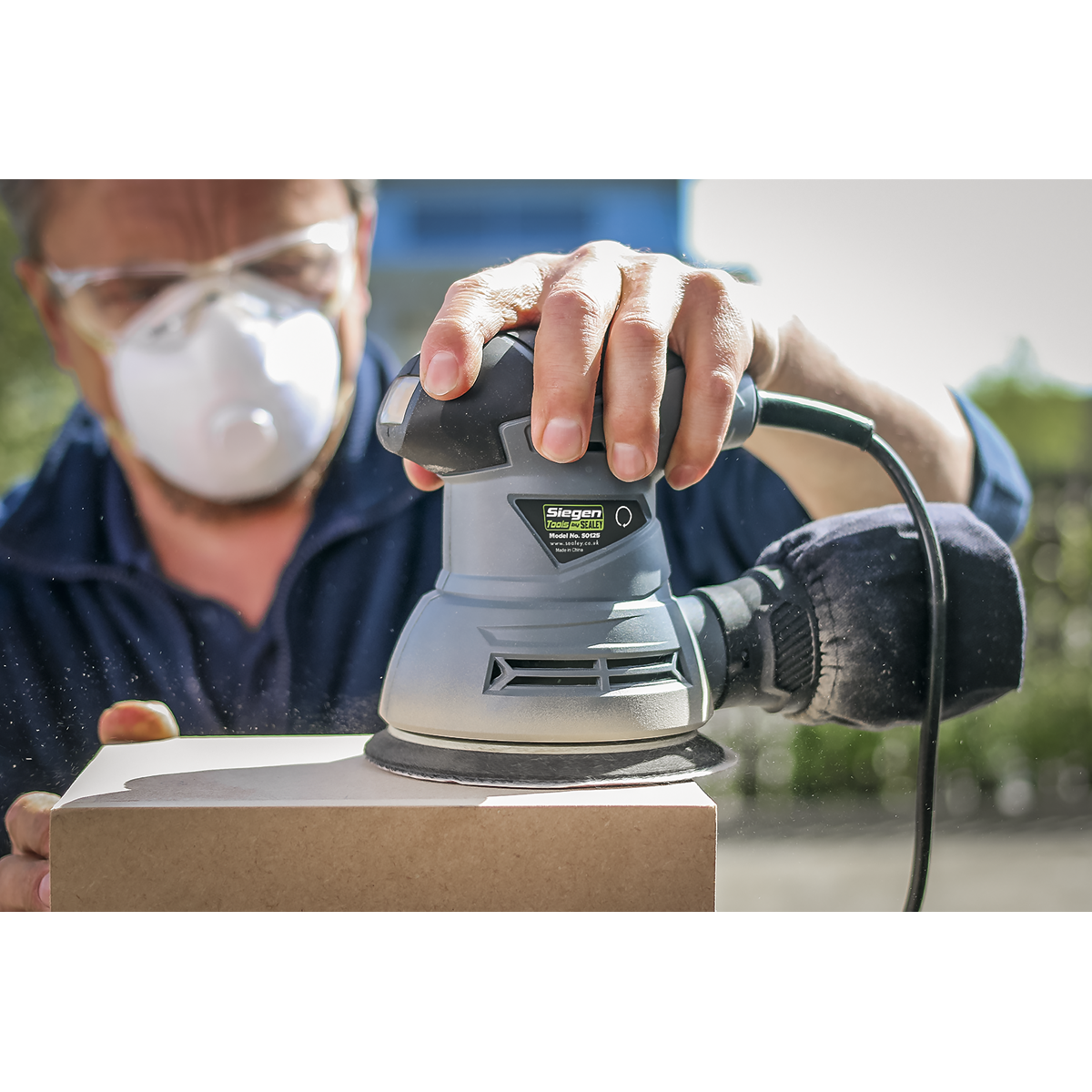 Sealey Siegen 125mm Random Orbital Palm Sander 240W/230V S0125