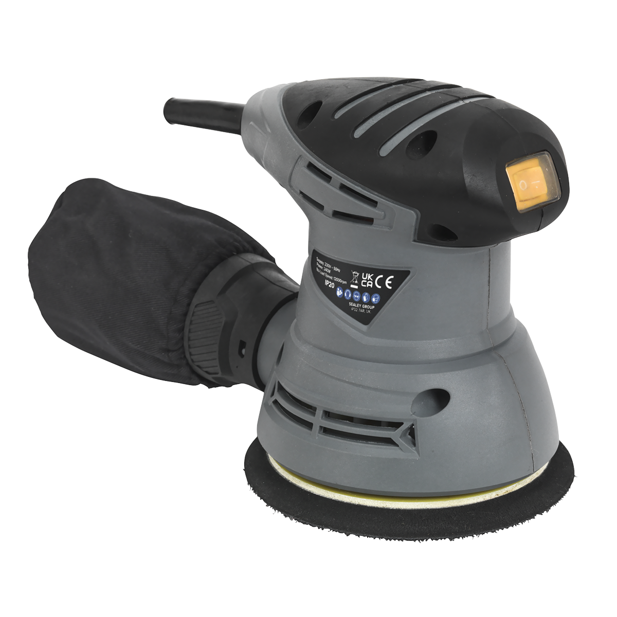 Sealey Siegen 125mm Random Orbital Palm Sander 240W/230V S0125