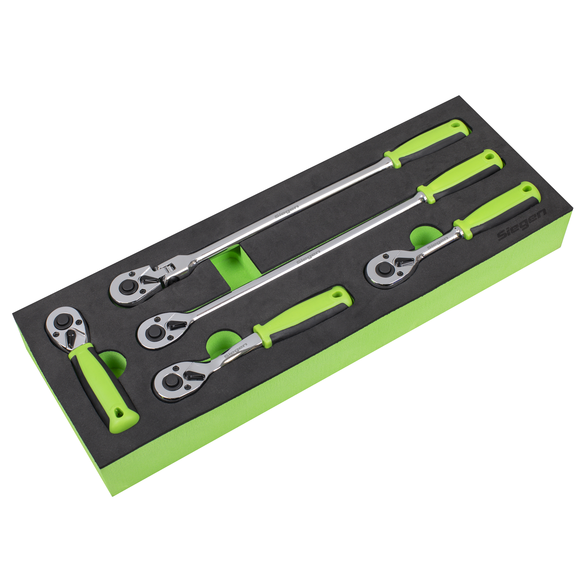 Sealey Ratchet Wrench Set 1/4"Sq 5pc Drive Flip Reverse S01290