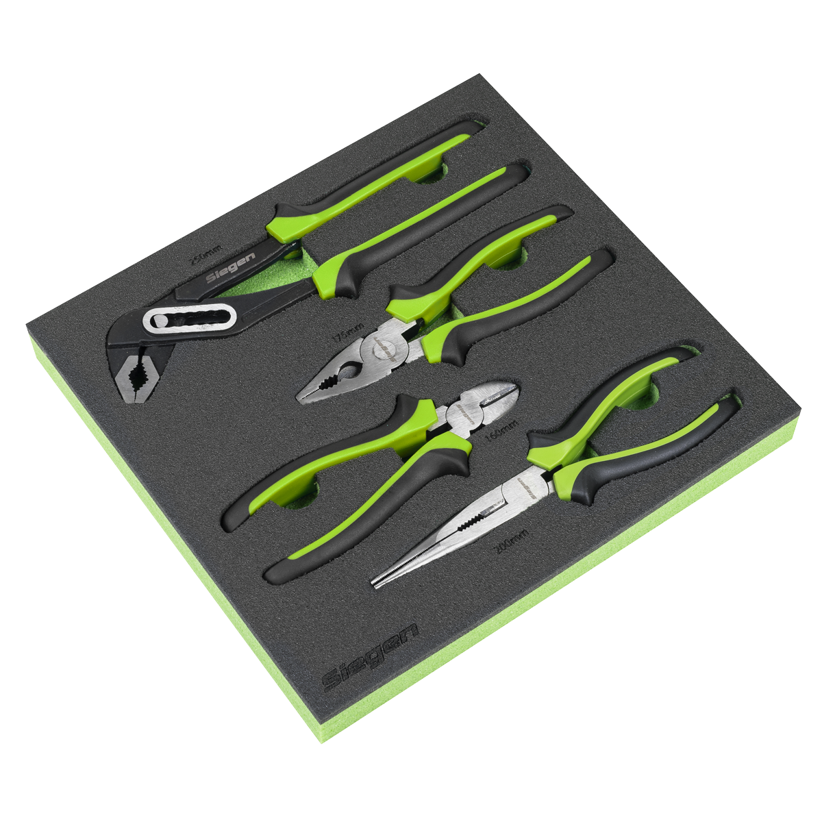 Sealey Siegen Comfort Grip Pliers Set 4pc S01298