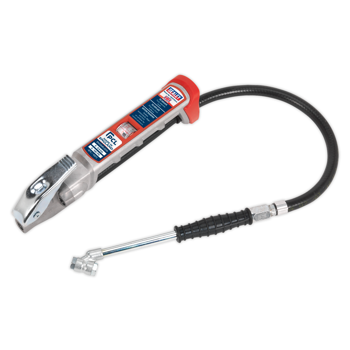 Sealey PCL Professional Tyre Inflator with Twin Push-On Connector SA37/93