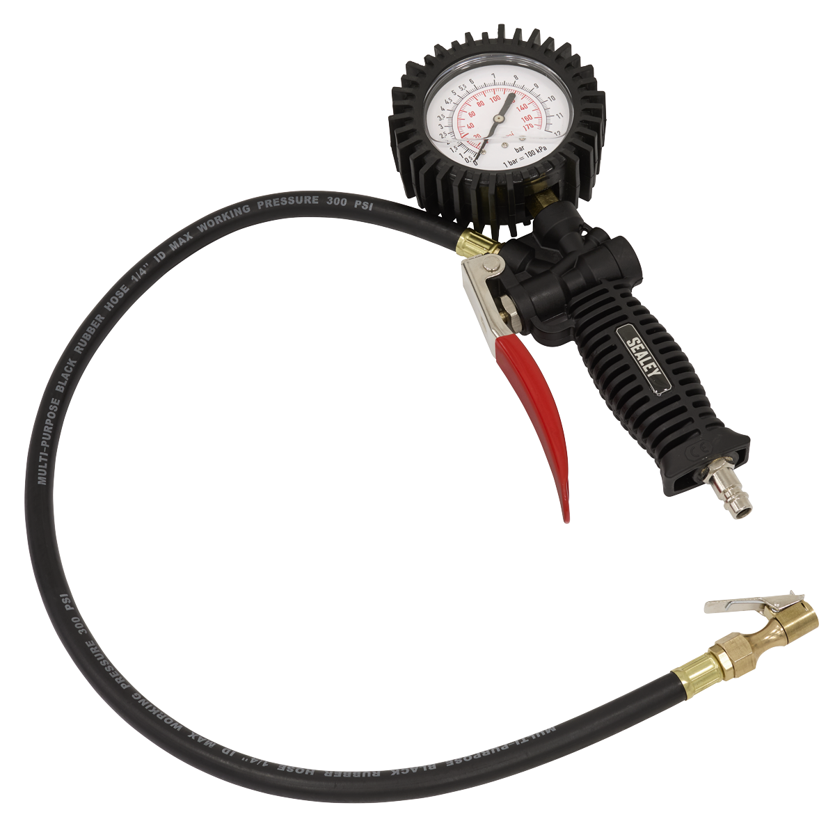 Sealey Tyre Inflator with Clip-On Connector SA9304